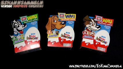 MAGIC UNBOXING Kinder Surprise Egg DOG Edition Kinder Überraschung