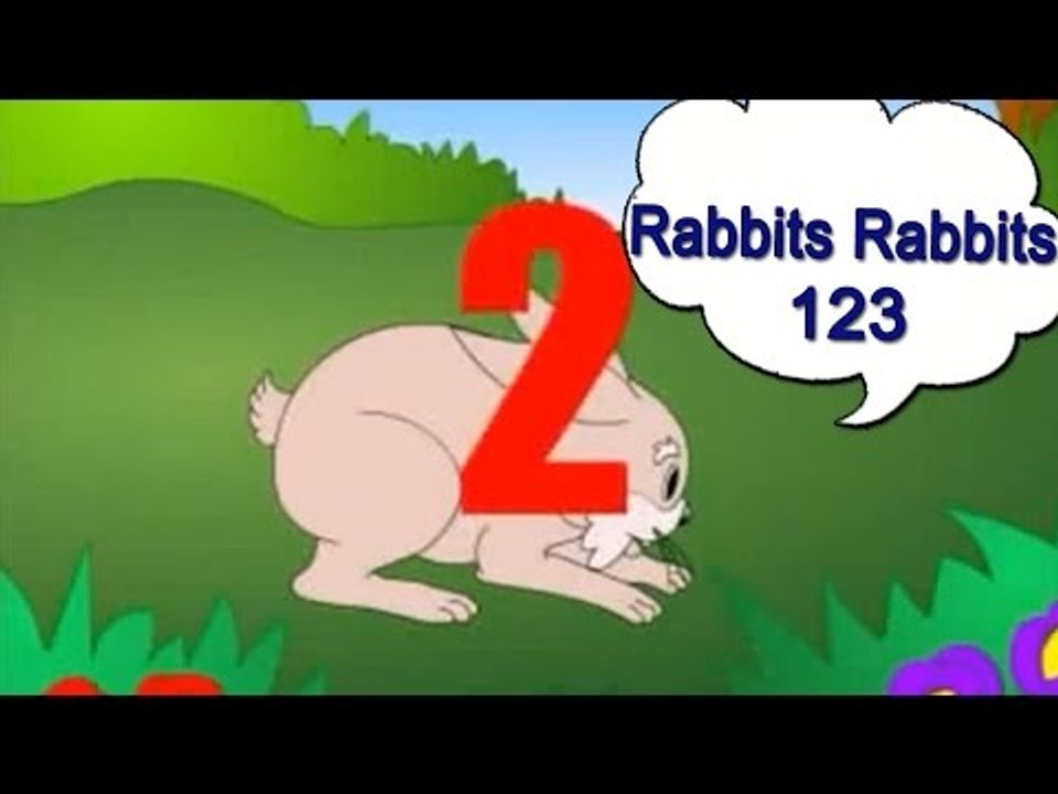 Rabbits Rabbits 123 Nursery Rhyme With Lyrics - English Songs For ...