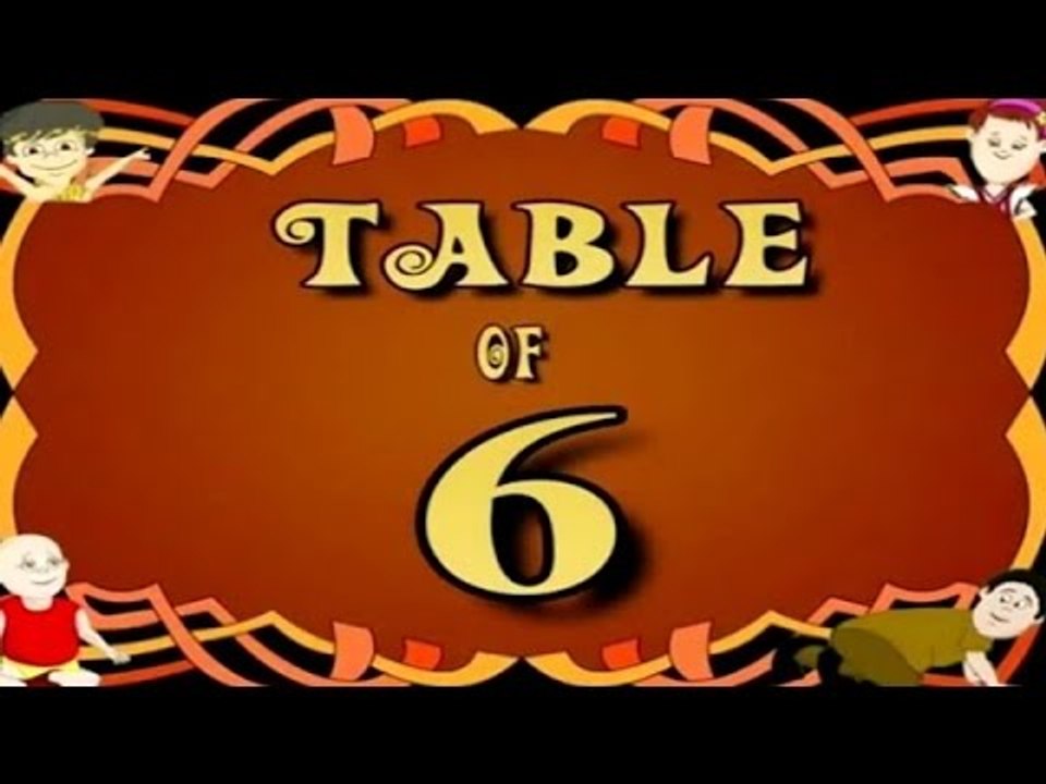 Learn Multiplication Table Of Six - 6 x 1 = 6 | 6 Times Tables | Fun & Learn Video for Kids