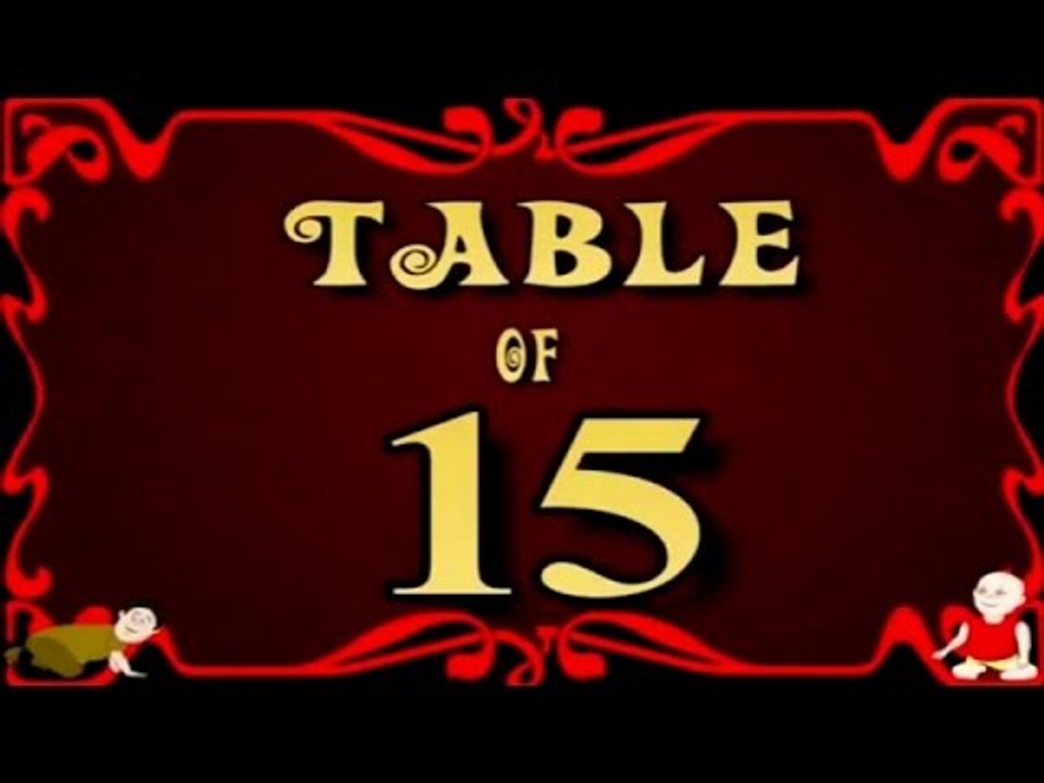 Learn Multiplication Table Of Fifteen - 15 x 1 = 15 | 15 Times Tables | Fun & Learn Video for Kids