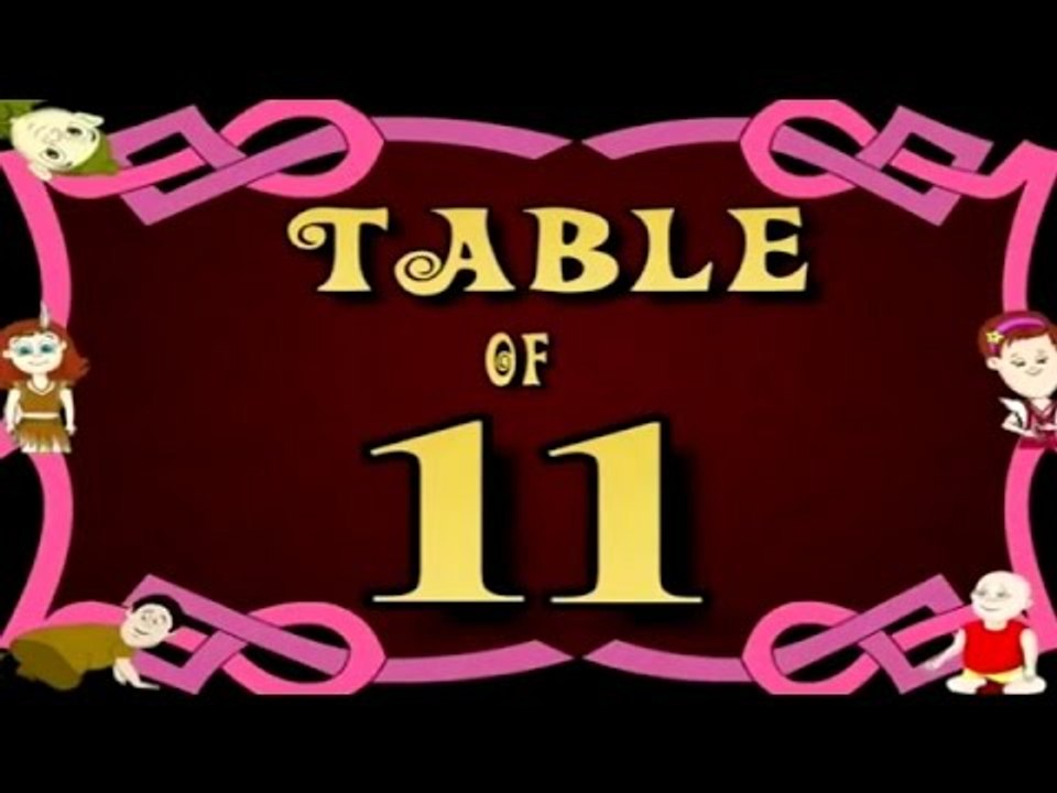 Learn Multiplication Table Of Eleven - 11 x 1 = 11 | 11 Times Tables | Fun & Learn Video for Kids