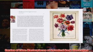 Garden of Eden Masterpieces of Botanical Book Illustration