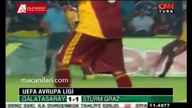 01.10.2009 - 2009-2010 European League Group F Matchday 2 Galatasaray 1-1 SK Sturm Graz