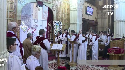 Скачать видео: Célébration de Noël pour les Chrétiens Coptes d'Egypte