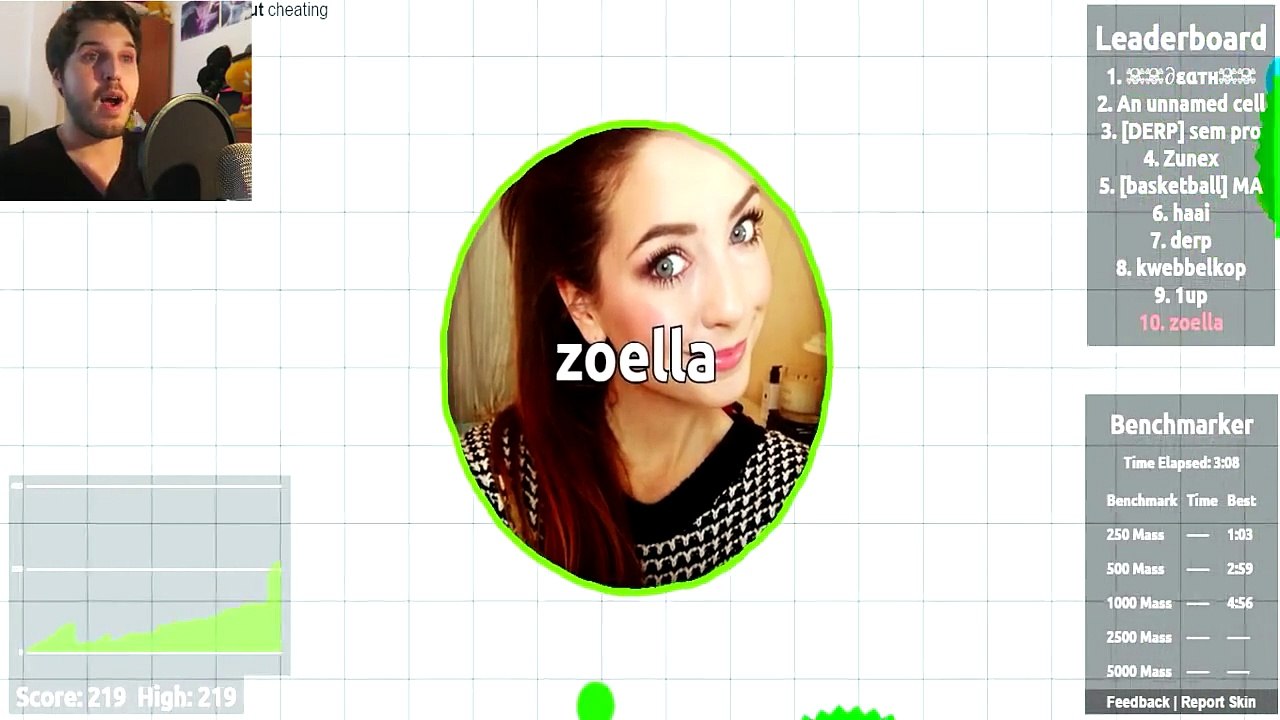 AGAR.IO : ZOELLA LA MAS BELLA - EPICA PARTIDA CON MUCHAS RISAS - RAFYTA ( AGARIO )