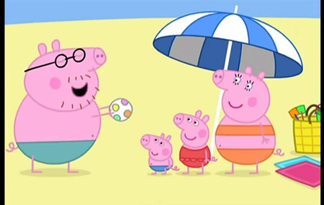 Peppa Pig la plage - Dessin Anime