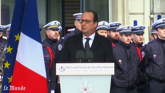 Hollande aux forces de l'ordre : Jamais votre fonction n'a été plus nécessaire