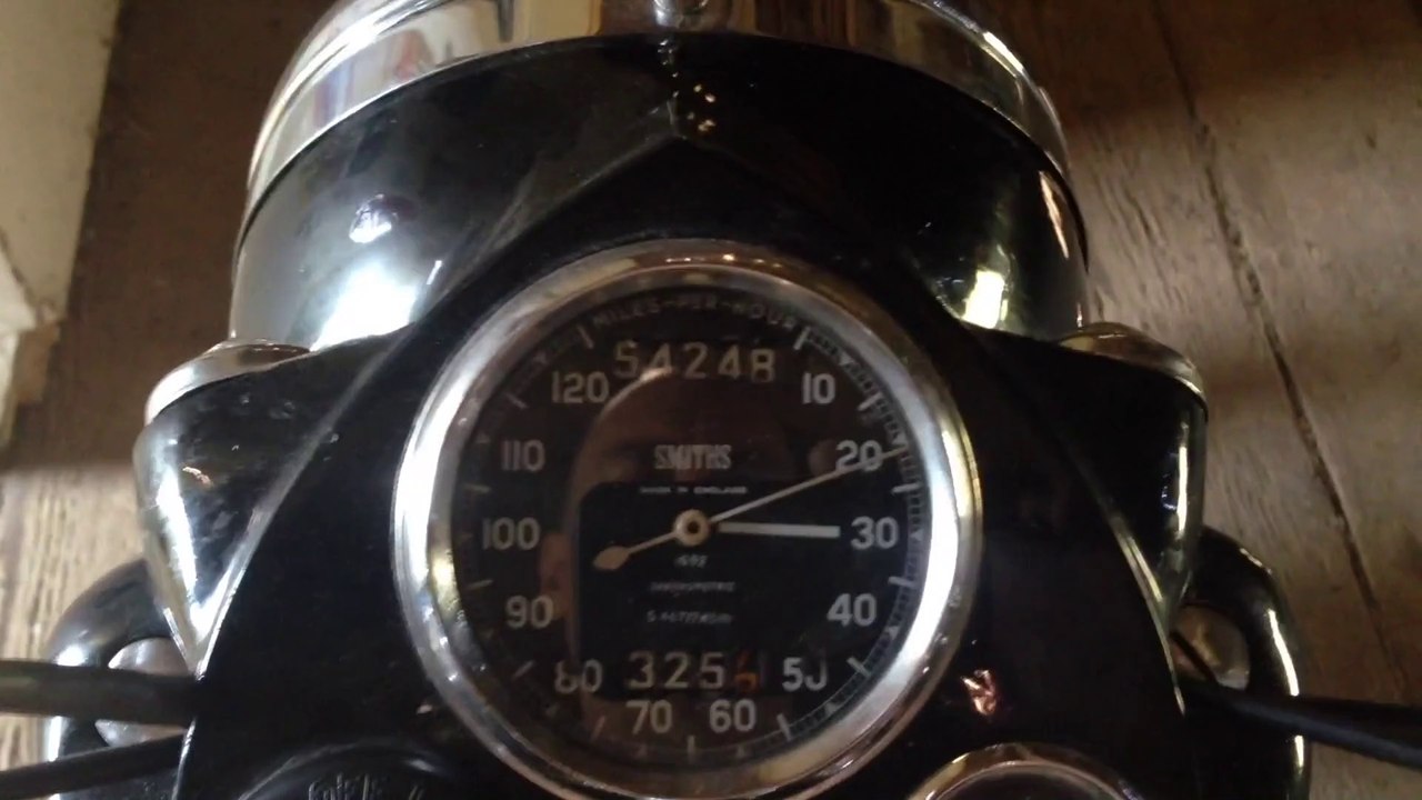 Checking a Smith's Chronometric speedometer.