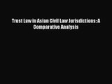 [PDF Download] Trust Law in Asian Civil Law Jurisdictions: A Comparative Analysis [Download]