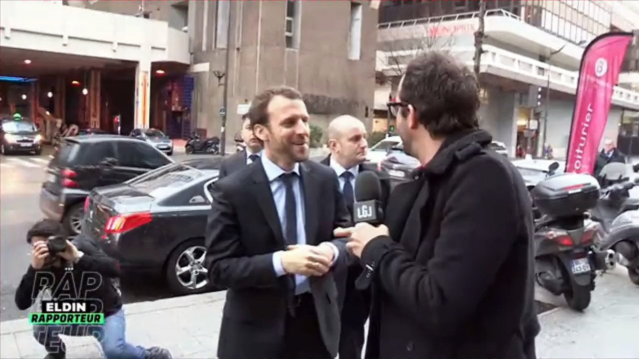 Le Grand Journal...Lorsque Cyrille Eldin fait rire Emmanuel Macron sur son nouveau look !