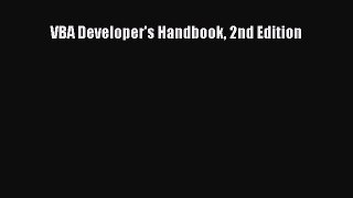 VBA Developer's Handbook 2nd Edition [PDF Download] VBA Developer's Handbook 2nd Edition# [PDF]