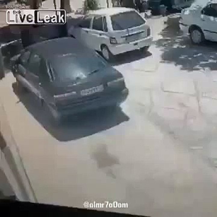 Unlucky guy crushed by falling AC unit