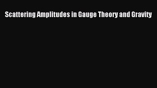 [PDF Download] Scattering Amplitudes in Gauge Theory and Gravity [Download] Full Ebook