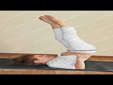 Yoga For Obesity - Halasana Yoga Exercises For Overweight Children - English