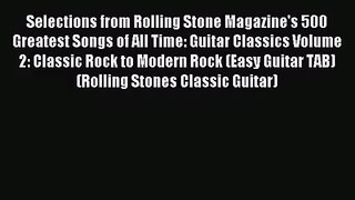 [PDF Download] Selections from Rolling Stone Magazine's 500 Greatest Songs of All Time: Guitar