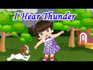 "I Hear Thunder" Action Rhymes For Kids
