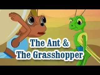 Panchatantra Tales | The Ant & The Grasshopper | English Animated Stories For Kids