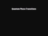 [PDF Download] Quantum Phase Transitions [PDF] Full Ebook