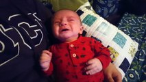 Baby stops crying when he hearing Imperial March from Star Wars!