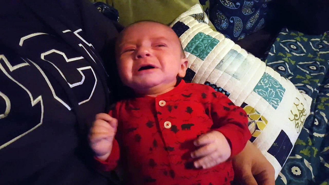 Baby stops crying when he hearing Imperial March from Star Wars!