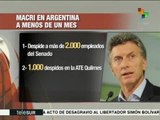 Argentina: empleados de gobierno sufren despidos masivos