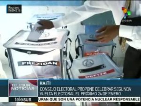 Haití celebrará segunda vuelta electoral el 24 de enero