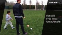 Cristiano Ronaldo - What better way to spend time than to shoot some balls with my son?