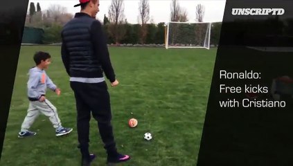 Cristiano Ronaldo - What better way to spend time than to shoot some balls with my son?