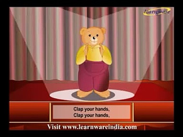"Clap Your Hands" Action Rhymes For Kids