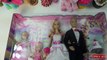 Barbie Dolls Wedding Day Bridal Party Groom Ken Playset Flower Girl Bride Bridesmaid Playd