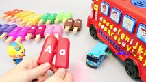 Ice cream Colours Learn Letters Alphabet ABC Bus Surprise Eggs Toys 타요 뽀로로 아이스크림 알파벳 장난감