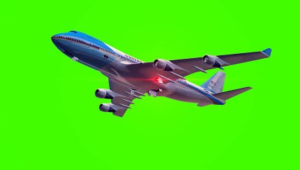 Green Screen Air Force One (Airplane Fly By Scene 1).