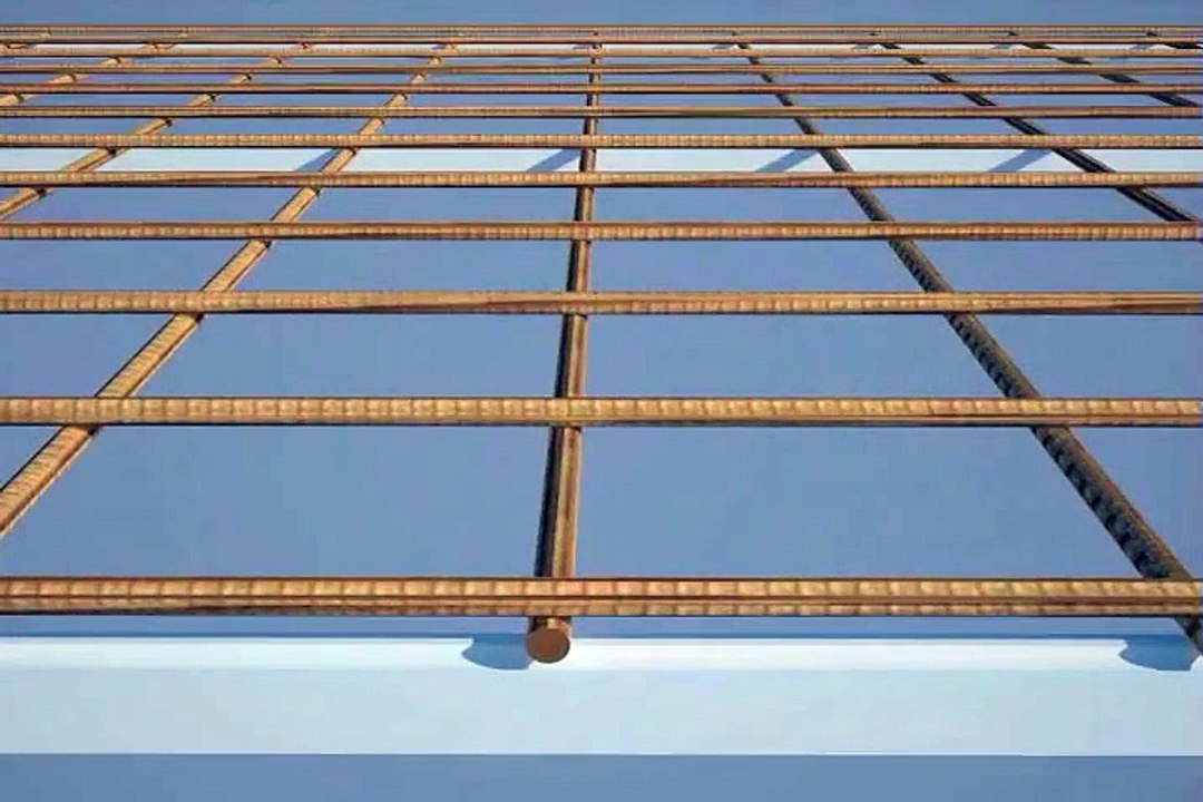 3D Animation a Reinforced Foundation and Column