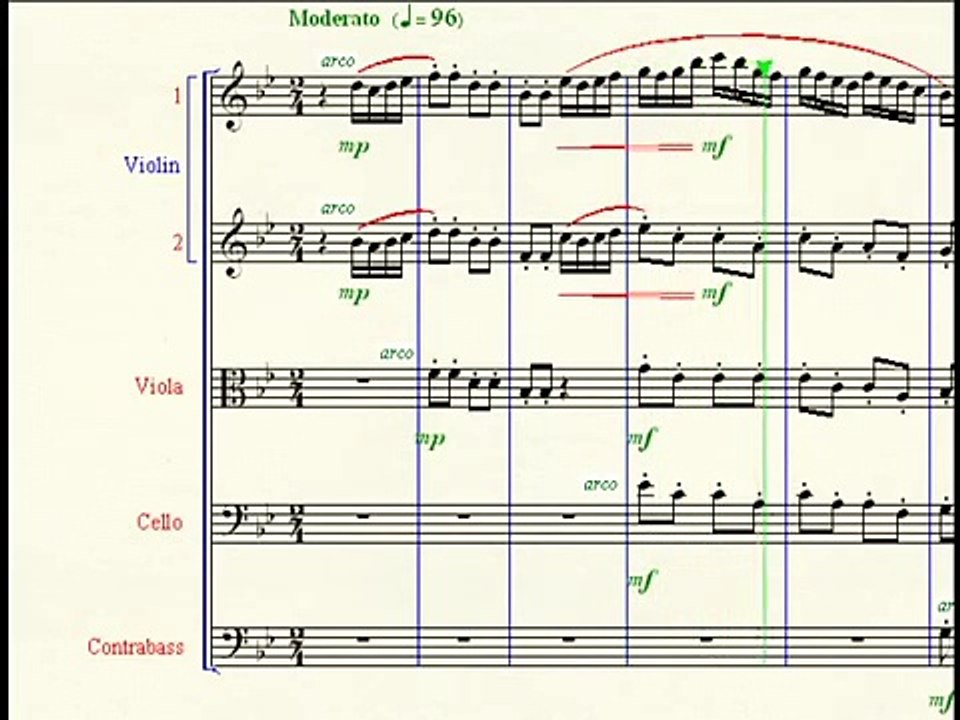 Symphonic Sketch No. 1, in Bb. w/ Scrolling Score.