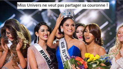 Miss Univers : Pas question de partager la couronne !