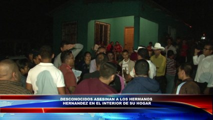 Hermanos fueron asesinados en el interior de su casa en San Antonio Cortés