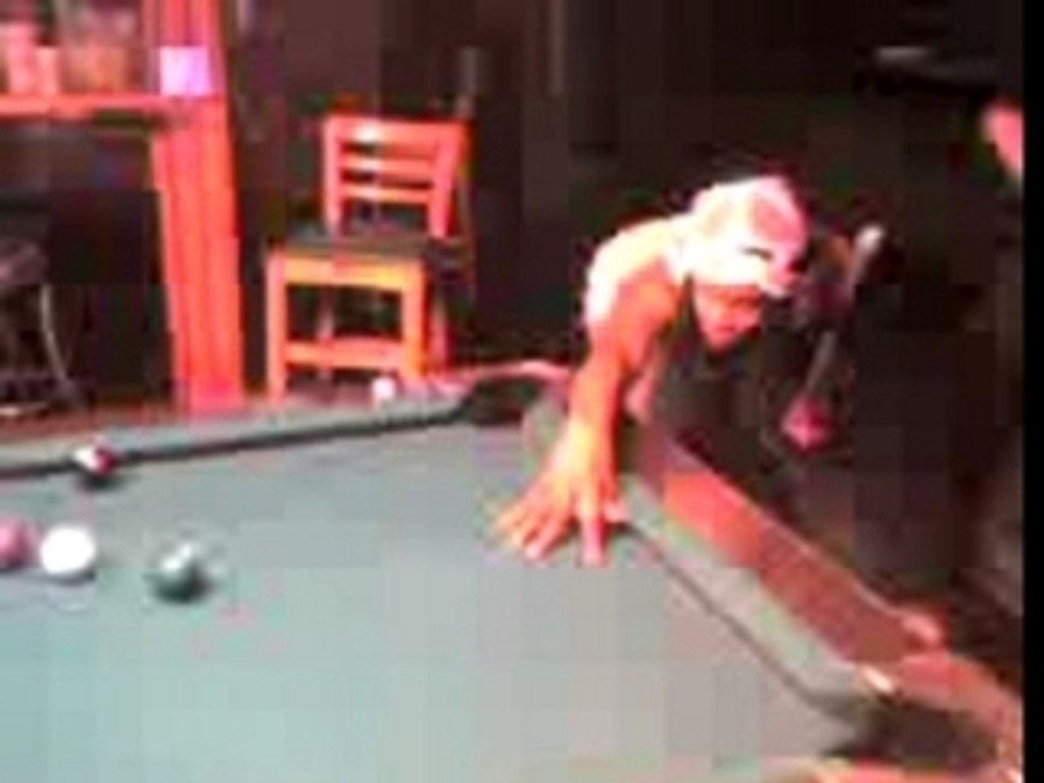bruce shoots pool