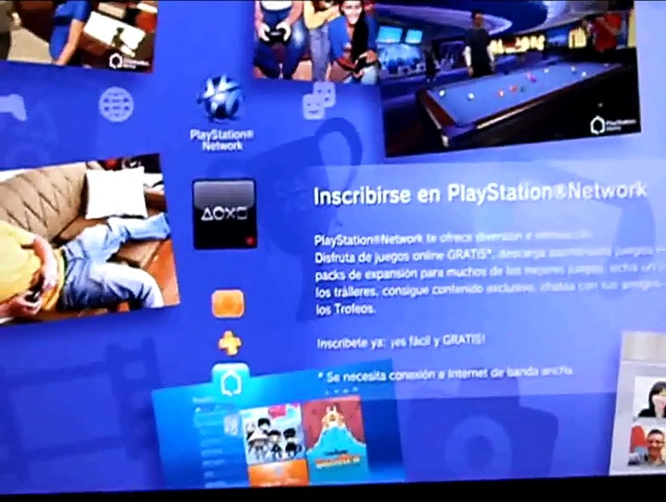 Como crear una cuenta en PlayStation Network