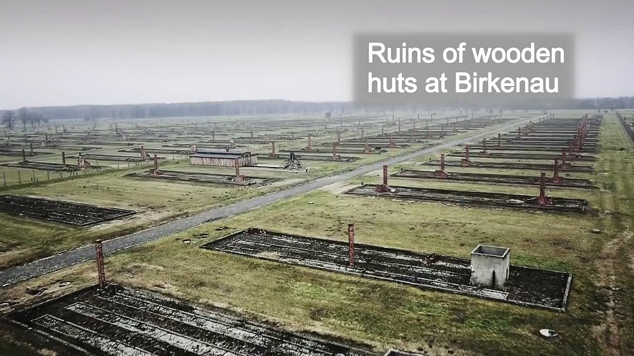 Auschwitz: Drone video of Nazi concentration camp
