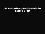 Holt Geometry Pennsylvania: Student Edition Grades 9-12 2007 [PDF Download] Holt Geometry Pennsylvania: