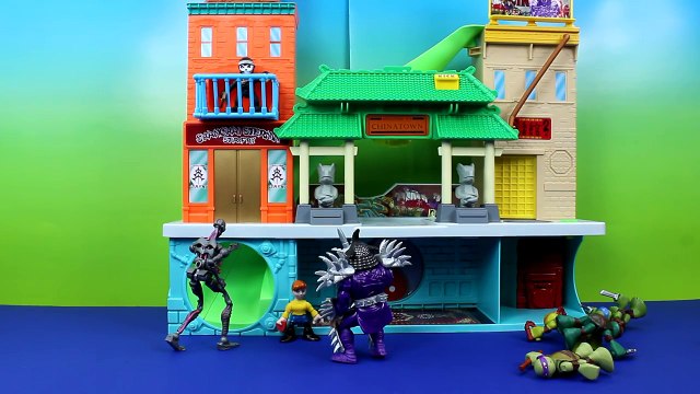 Super Shredder and Krang Fight Teenage Mutant Ninja Turtles Splinter TMNT Casey Jones