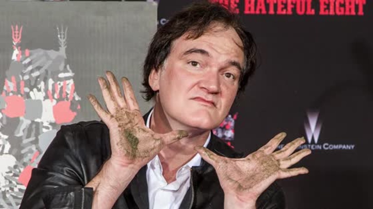 Quentin Tarantino durfte sich vor dem TCL Chinese Theatre verewigen