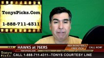 NBA Free Pick Philadelphia 76ers vs. Atlanta Hawks Prediction Odds Preview 1-7-2016