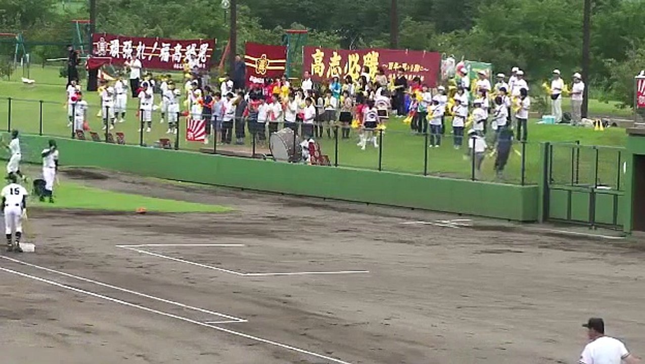 福島高校　シートノック応援