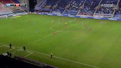 Will Grigg Goal HD - Wigan 1-2 Gillingham FC - 07-01-2016 League One