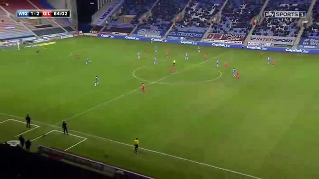 Will Grigg Goal HD - Wigan 1-2 Gillingham FC - 07-01-2016 League One