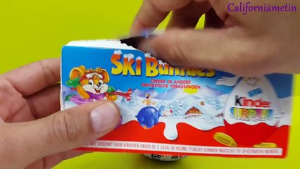 Kinder Surprise Eggs New Generation Infinimix 2015 Vs Old Edition Ski Bunnies 1998 Toy