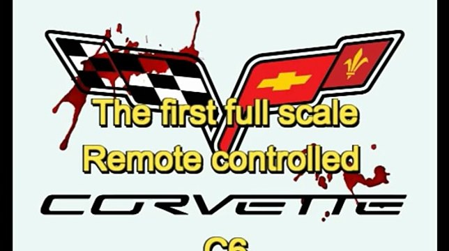 Incrível homem controla o seu Corvette C6 através de controlo remoto!!!