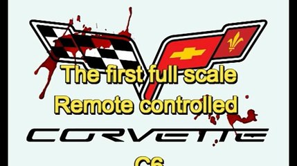 Incrível homem controla o seu Corvette C6 através de controlo remoto!!!