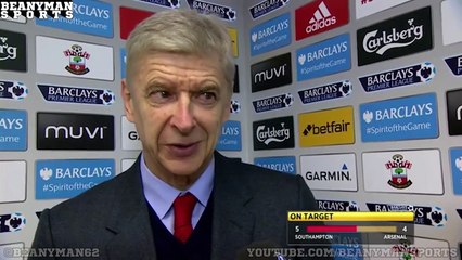 Southampton 4 0 Arsenal Arsene Wenger Post Match Interview Saints Wanted It More